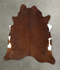 Medium Brindle XX-Large Brazilian Cowhide Rug 7'2