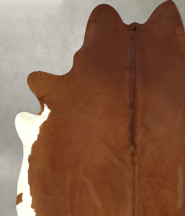 Solid Brown XX-Large Brazilian Cowhide Rug 7'10"H x 6'11"W #B20926 by Hudson Hides