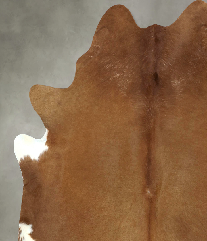 Solid Brown X-Large Brazilian Cowhide Rug 7'6"H x 6'5"W #B20929 by Hudson Hides