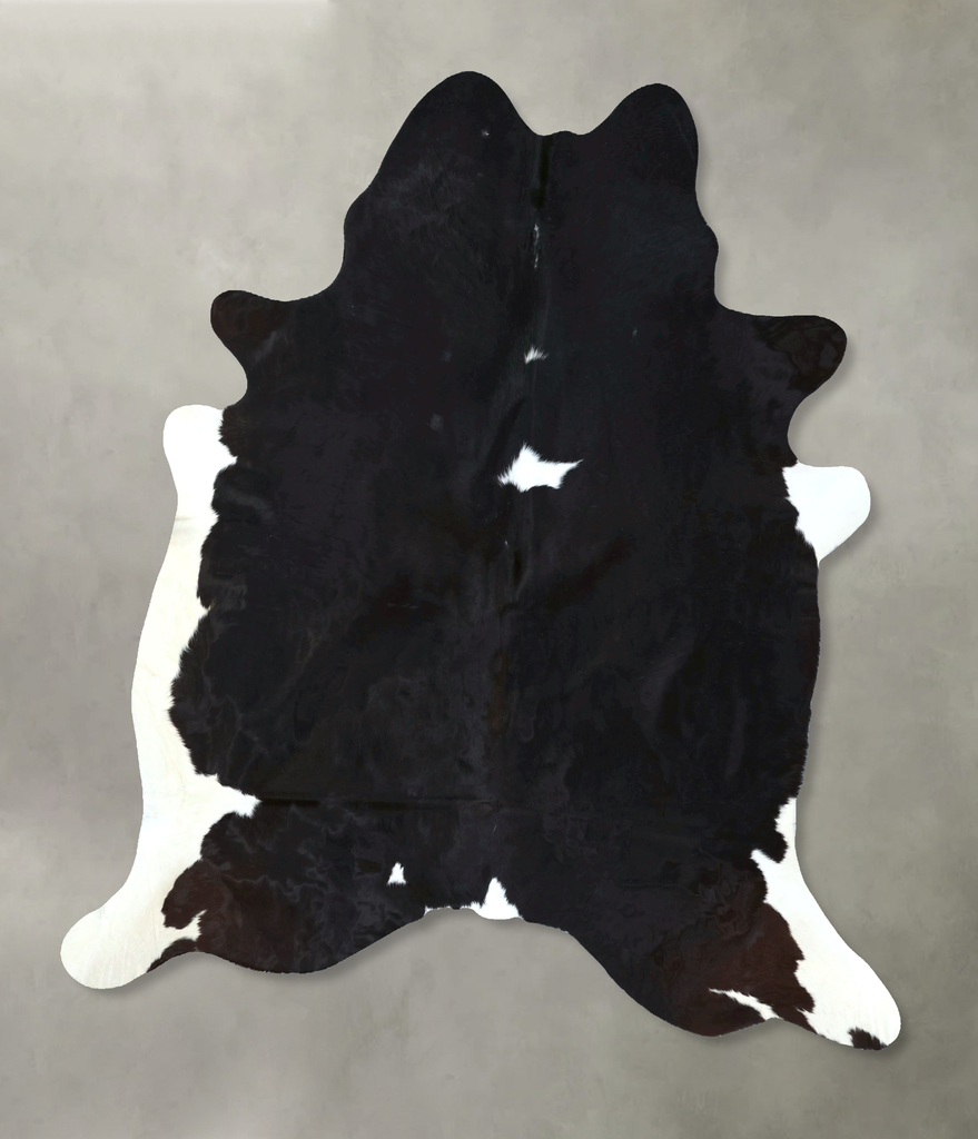 Black and White XX-Large Brazilian Cowhide Rug 7'11"H x 6'6"W #B20931 by Hudson Hides