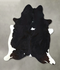Black and White XX-Large Brazilian Cowhide Rug 7'11