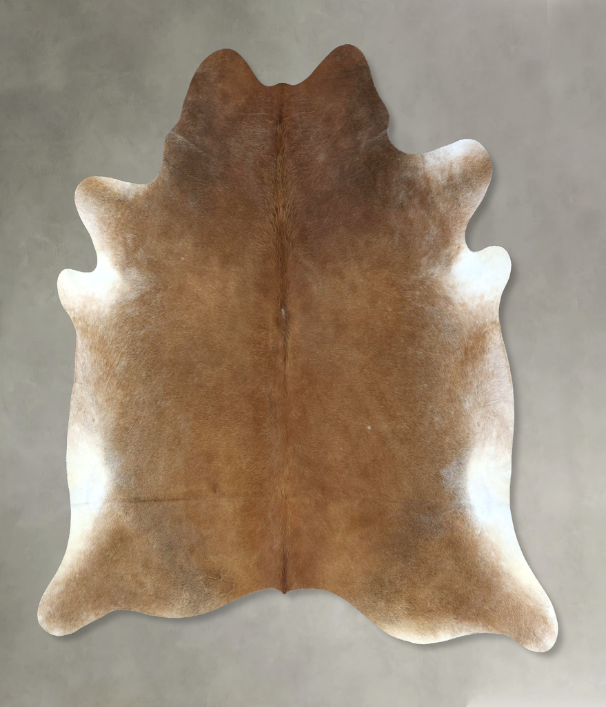 Light Caramel XX-Large Brazilian Cowhide Rug 8'3"H x 7'9"W #B20933 by Hudson Hides