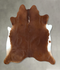 Solid Brown X-Large Brazilian Cowhide Rug 7'2