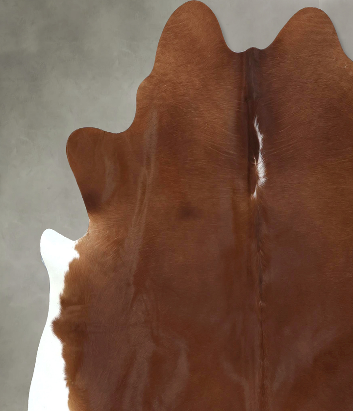Solid Brown X-Large Brazilian Cowhide Rug 7'2"H x 6'10"W #B20943 by Hudson Hides