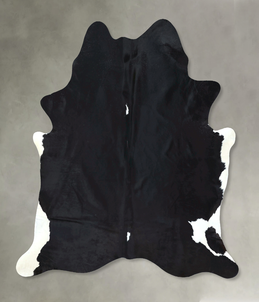 Black and White XX-Large Brazilian Cowhide Rug 7'9"H x 6'7"W #B20945 by Hudson Hides