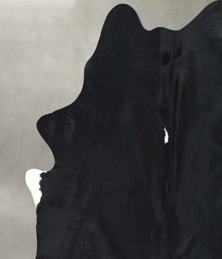 Black and White XX-Large Brazilian Cowhide Rug 7'9"H x 6'7"W #B20945 by Hudson Hides