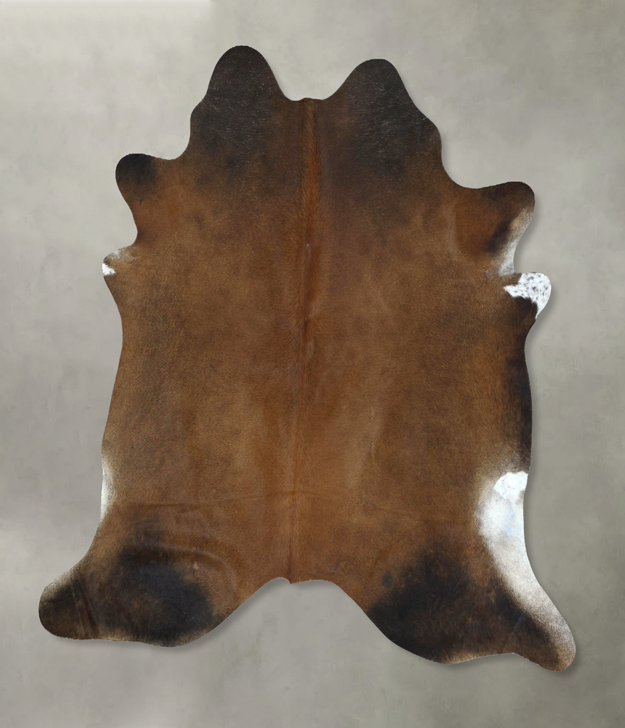 Warm Caramel X-Large Brazilian Cowhide Rug 7'3"H x 6'9"W #B20947 by Hudson Hides