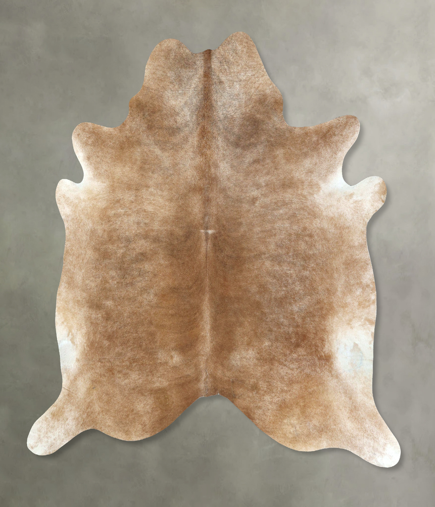 Light Caramel XX-Large Brazilian Cowhide Rug 8'1"H x 7'2"W #B20948 by Hudson Hides