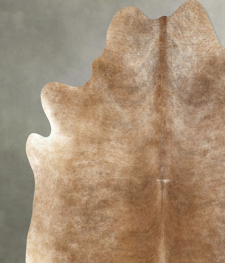 Light Caramel XX-Large Brazilian Cowhide Rug 8'1"H x 7'2"W #B20948 by Hudson Hides