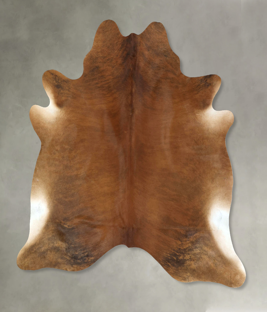 Medium Brindle X-Large Brazilian Cowhide Rug 7'4"H x 6'8"W #B20968 by Hudson Hides