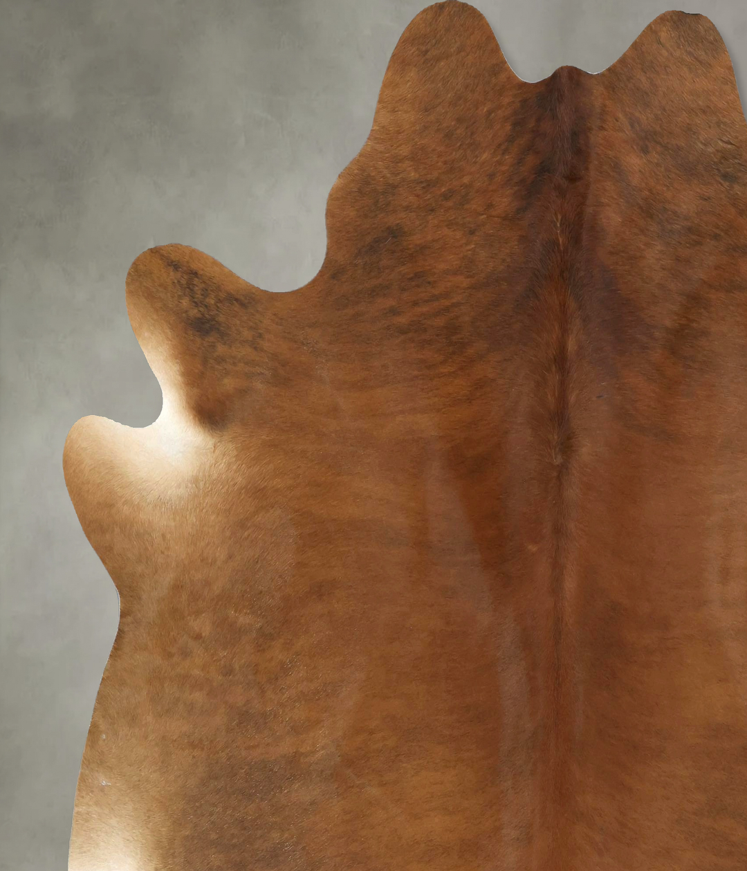 Medium Brindle X-Large Brazilian Cowhide Rug 7'4"H x 6'8"W #B20968 by 