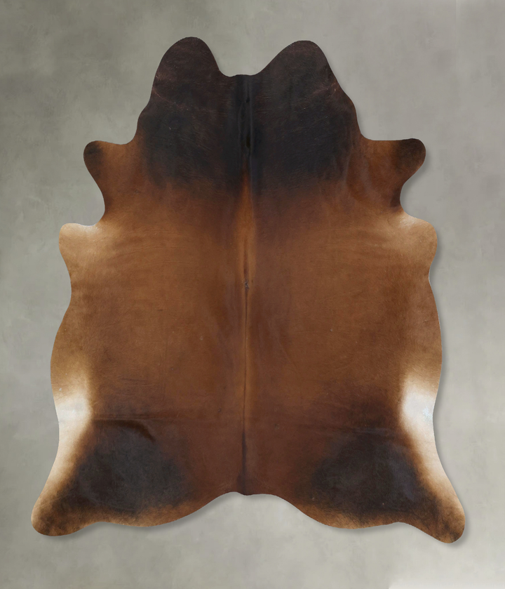Warm Caramel X-Large Brazilian Cowhide Rug 6'11"H x 6'9"W #B20973 by Hudson Hides