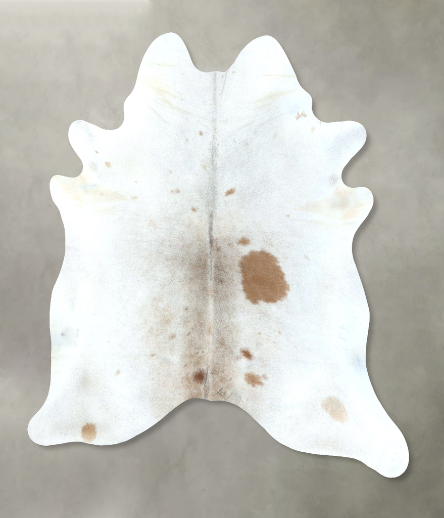 Grey with Beige XX-Large Brazilian Cowhide Rug 7'10"H x 6'9"W #B20975 by Hudson Hides