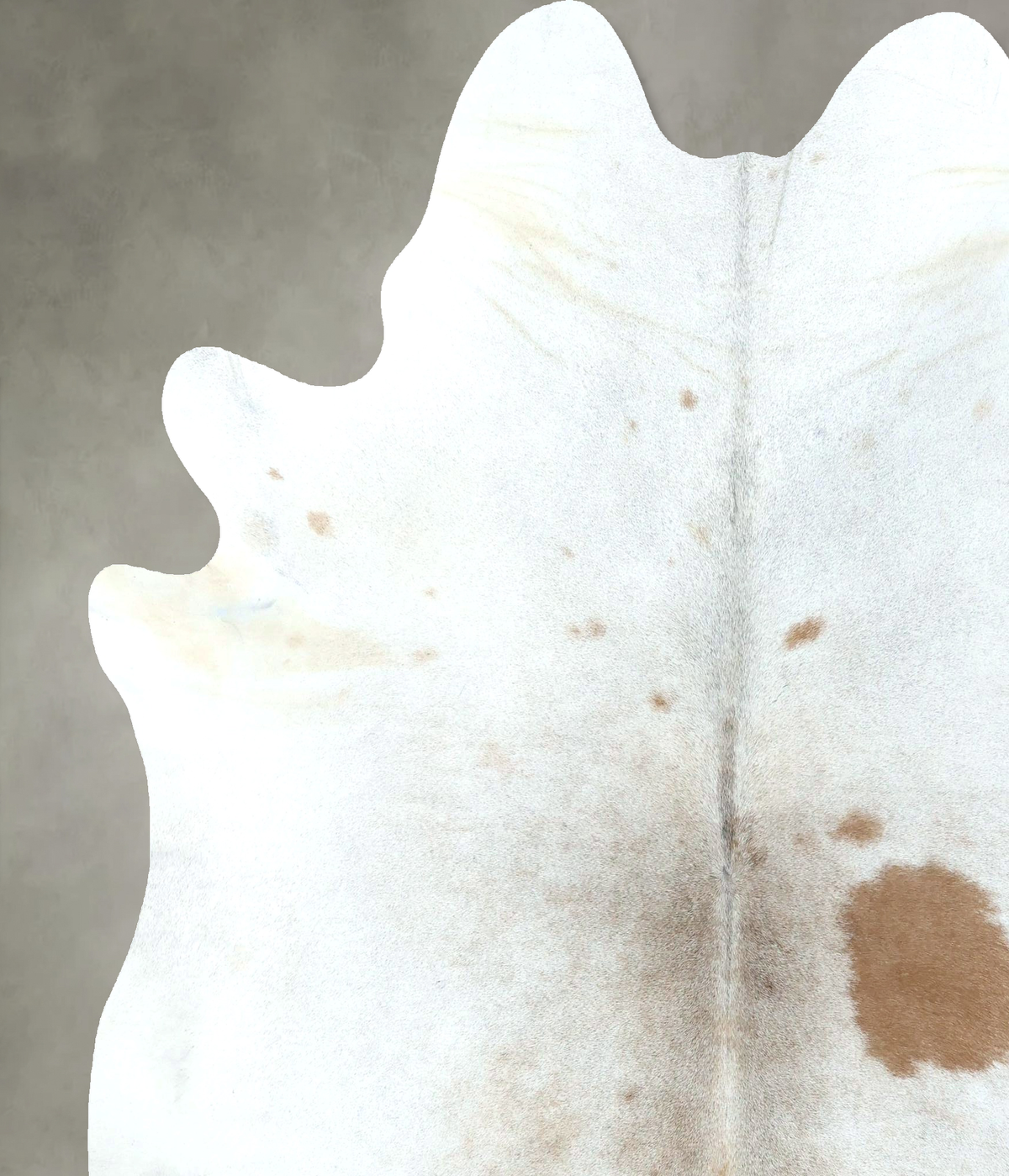 Grey with Beige Cowhide Rug #B20975