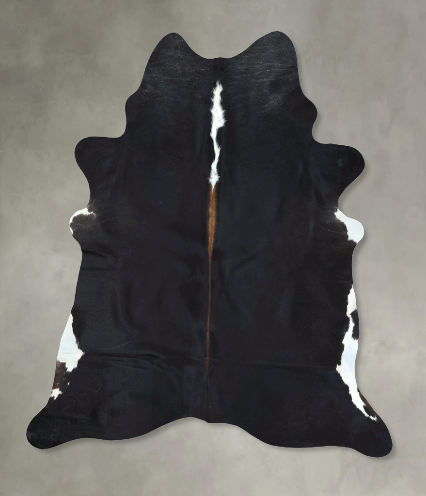 Black and White X-Large Brazilian Cowhide Rug 7'10"H x 6'4"W #B20976 by Hudson Hides