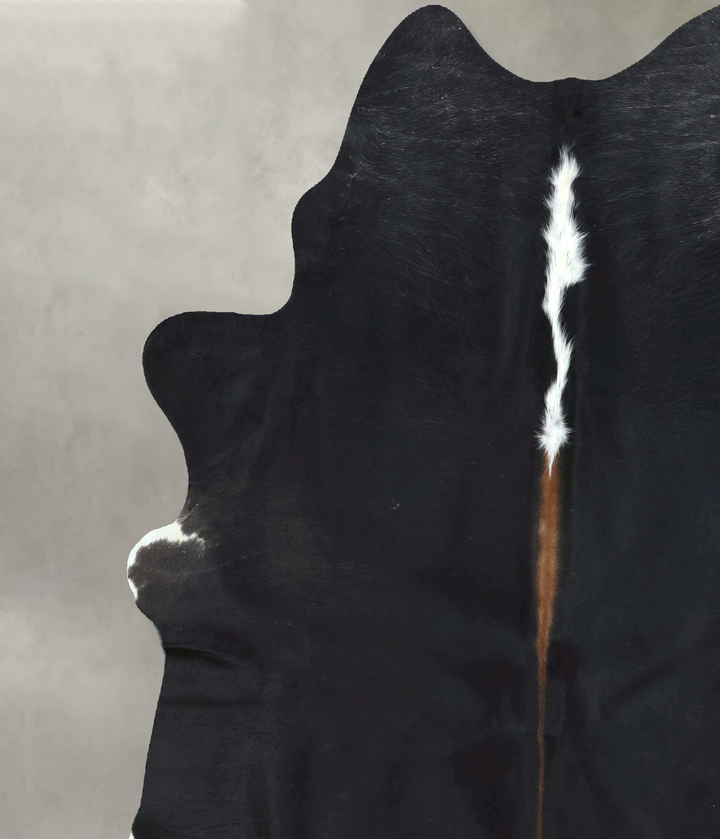Black and White X-Large Brazilian Cowhide Rug 7'10"H x 6'4"W #B20976 by Hudson Hides
