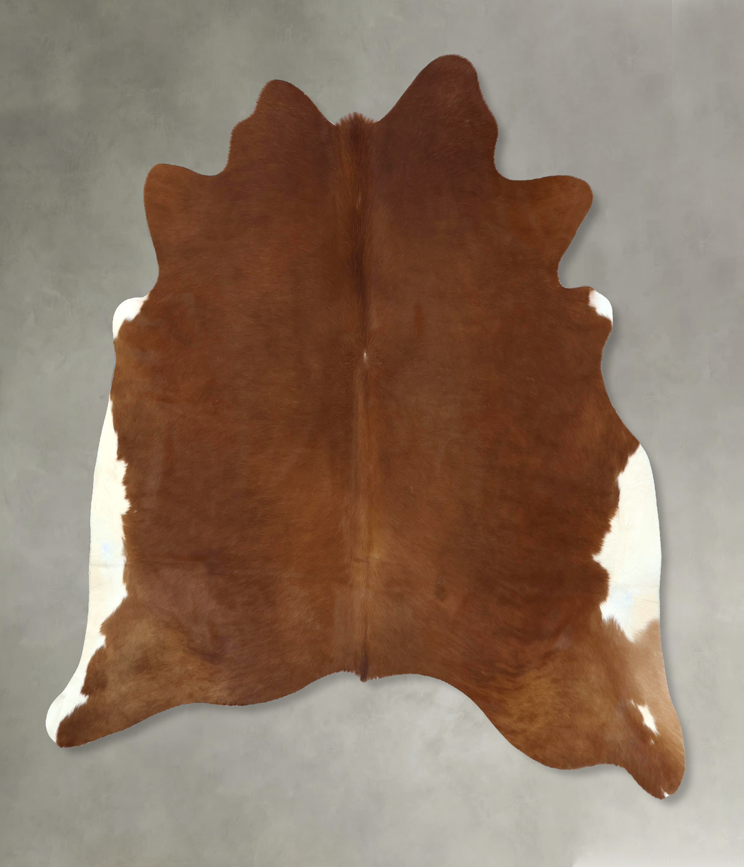 Solid Brown X-Large Brazilian Cowhide Rug 6'11"H x 7'1"W #B20978 by Hu