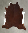 Brown and White Regular XX-Large Brazilian Cowhide Rug 7'11"H x 7'0"W #B20982 by Hudson Hides