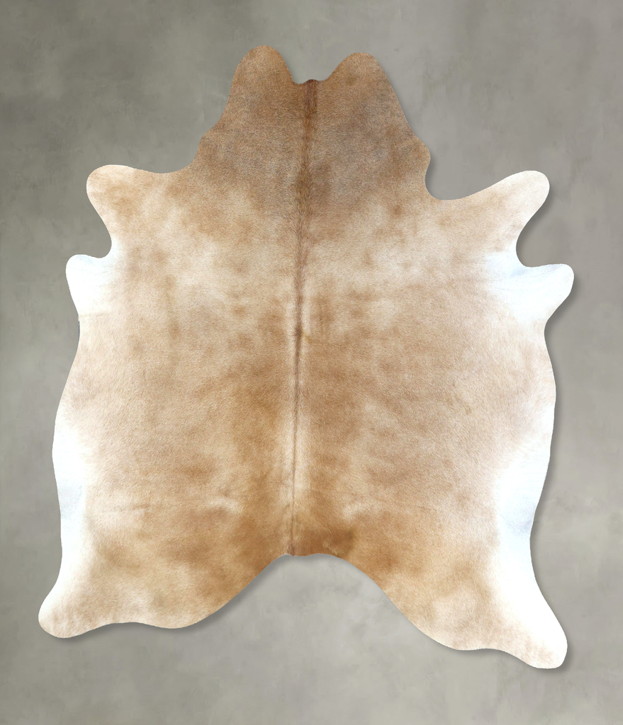 Light Caramel XX-Large Brazilian Cowhide Rug 7'11"H x 6'9"W #B20983 by Hudson Hides