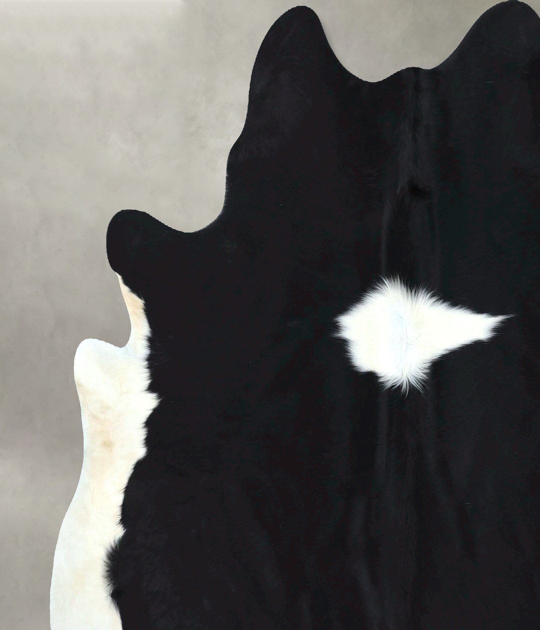 Black and White XX-Large Brazilian Cowhide Rug 7'7"H x 7'0"W #B20984 b