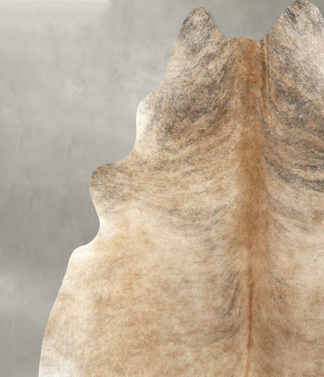 Light Brindle XX-Large Brazilian Cowhide Rug 7'9"H x 6'7"W #B20988 by 
