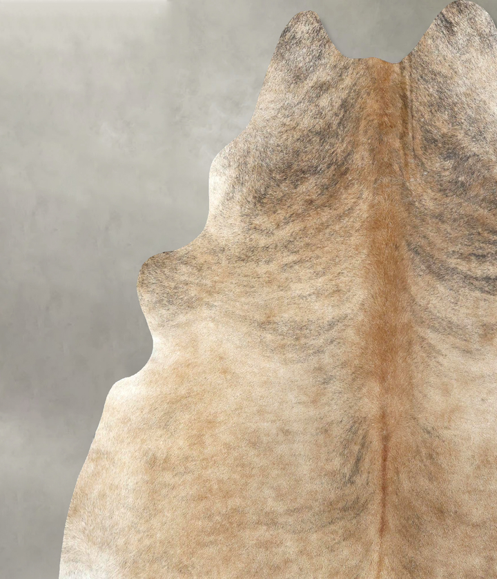 Light Brindle XX-Large Brazilian Cowhide Rug 7'9"H x 6'7"W #B20988 by Hudson Hides