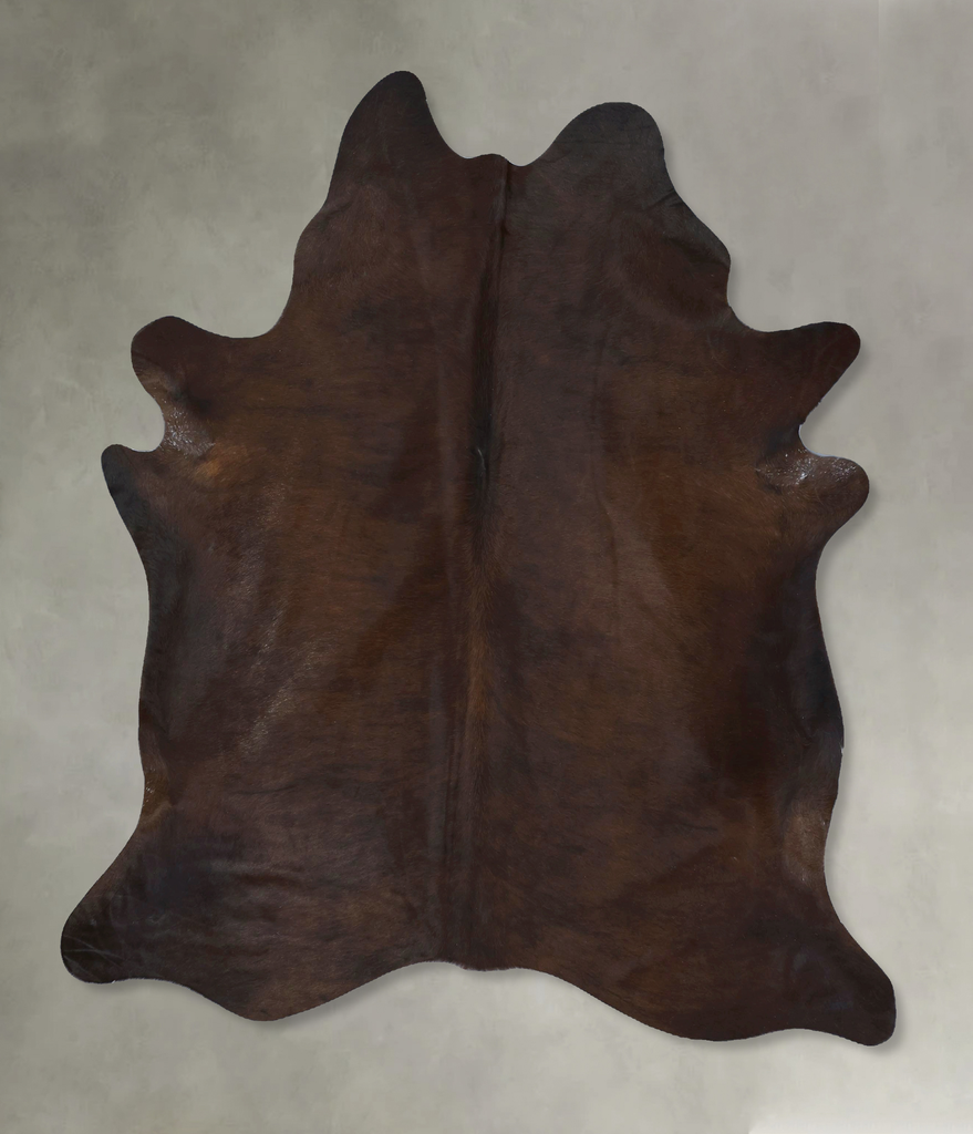 Chocolate X-Large Brazilian Cowhide Rug 7'3"H x 5'11"W #B20995 by Hudson Hides