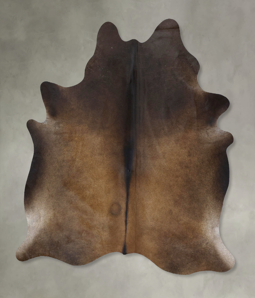 Chocolate X-Large Brazilian Cowhide Rug 6'11"H x 5'10"W #B21000 by Hudson Hides