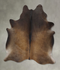 Chocolate X-Large Brazilian Cowhide Rug 6'11