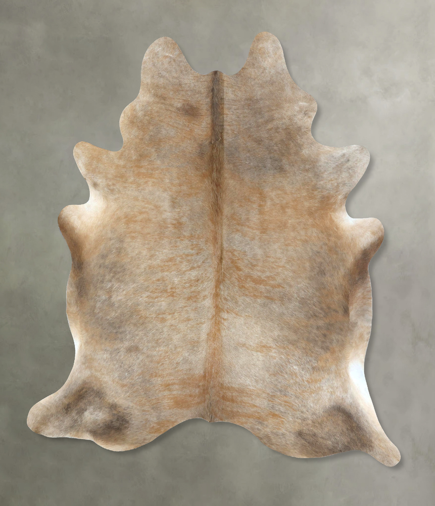 Light Caramel X-Large Brazilian Cowhide Rug 7'2"H x 5'10"W #B21005 by Hudson Hides