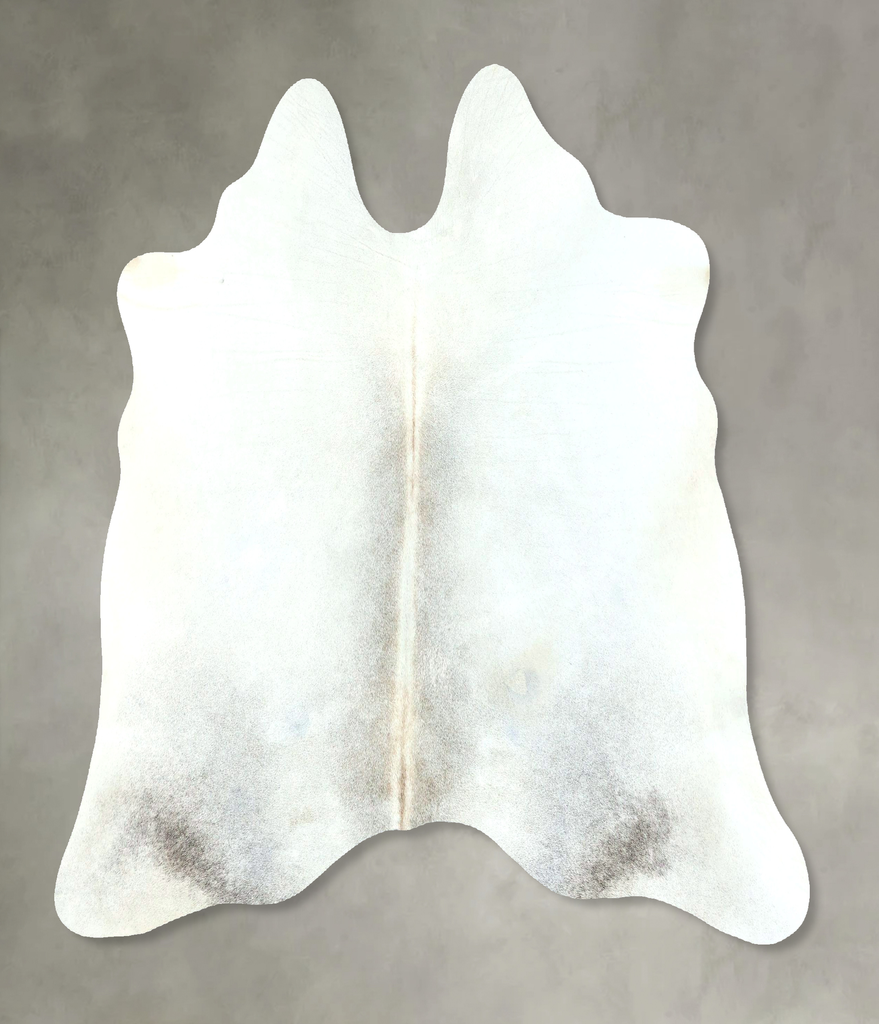 Light Grey Large Brazilian Cowhide Rug 5'5"H x 5'8"W #B21007 by Hudson Hides