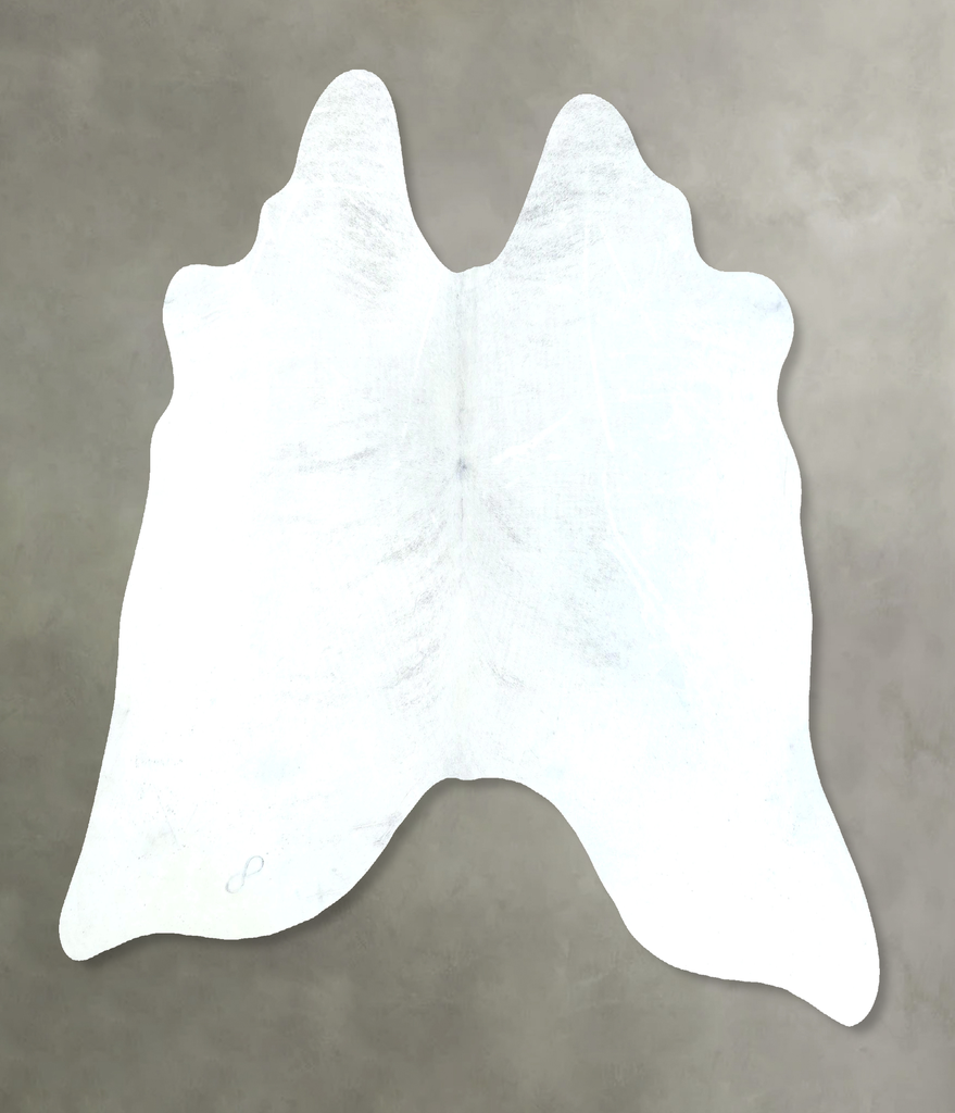 Light Grey Large Brazilian Cowhide Rug 6'0"H x 6'5"W #B21012 by Hudson Hides