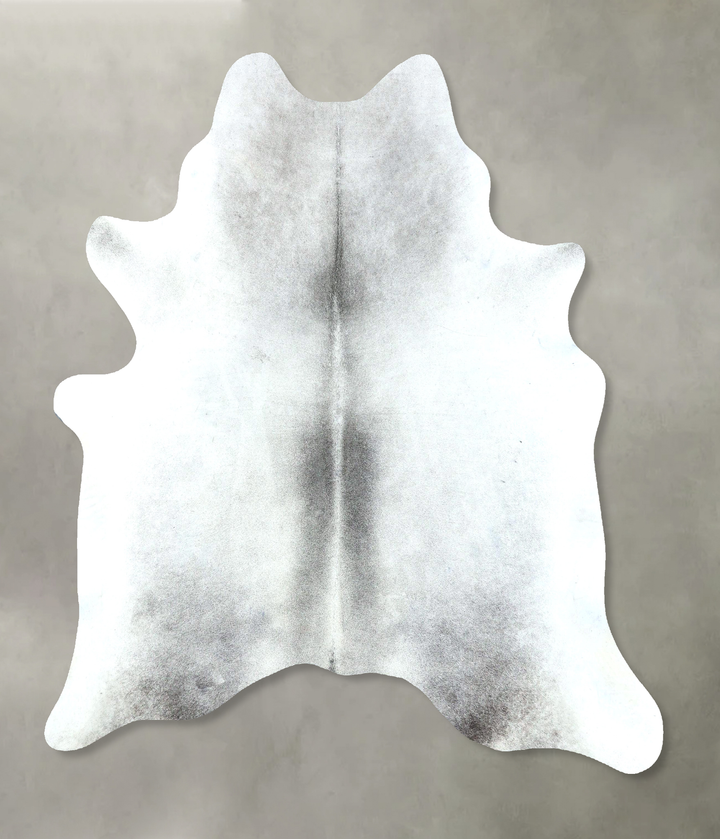 Medium Grey Large Brazilian Cowhide Rug 6'8"H x 5'10"W #B21013 by Hudson Hides
