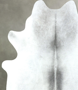 Medium Grey Large Brazilian Cowhide Rug 6'8"H x 5'10"W #B21013 by Hudson Hides