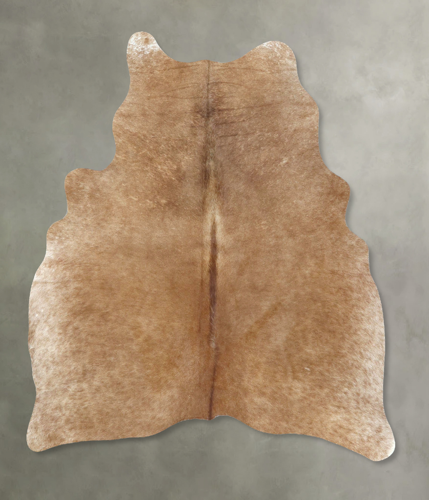 Solid Brown Large Brazilian Cowhide Rug 6'9"H x 5'1"W #B21014 by Hudson Hides