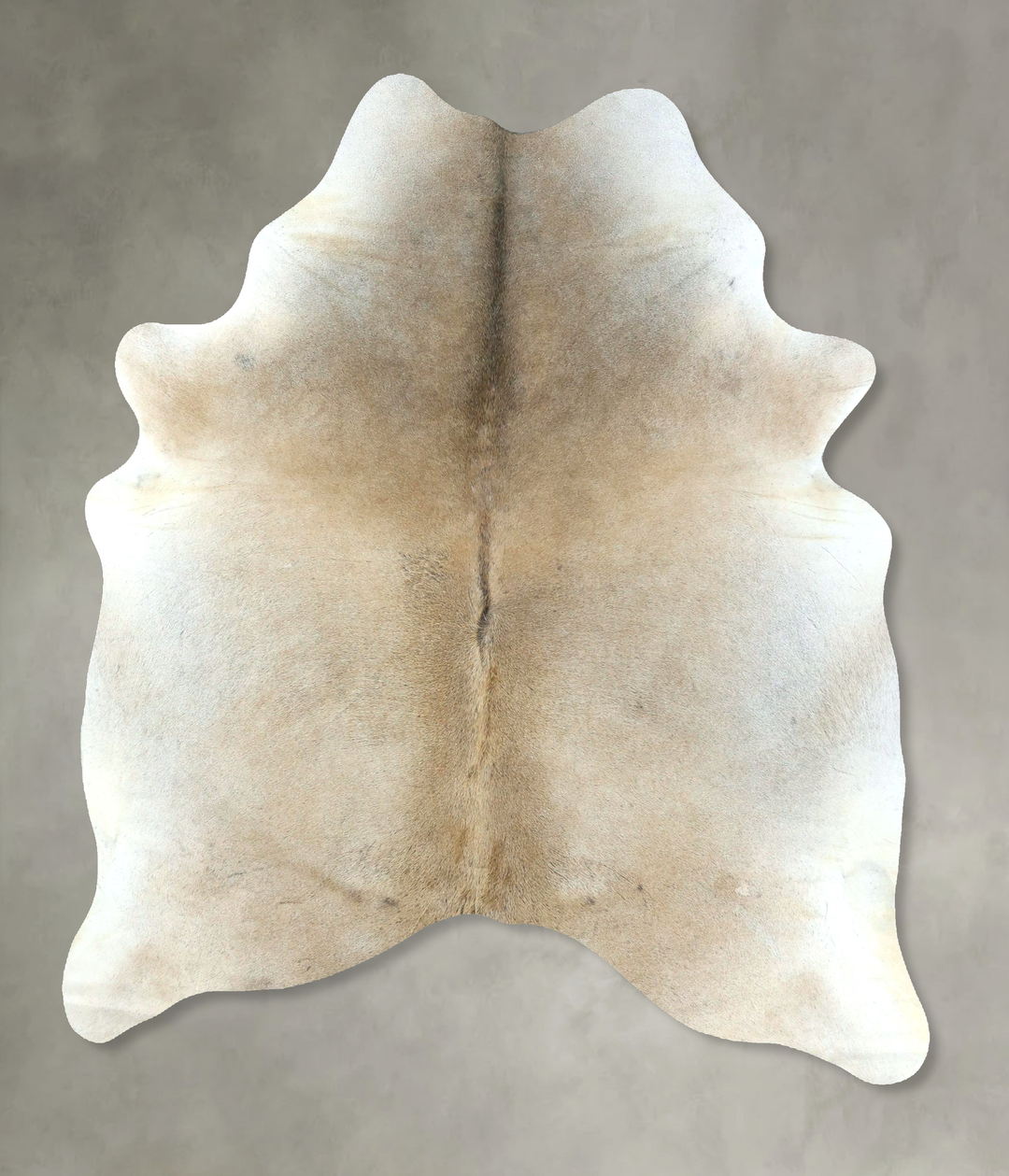 Grey with Beige Large Brazilian Cowhide Rug 6'11"H x 5'5"W #B21016 by 