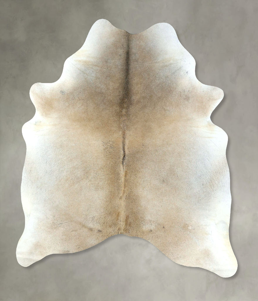 Grey with Beige Large Brazilian Cowhide Rug 6'11"H x 5'5"W #B21016 by Hudson Hides