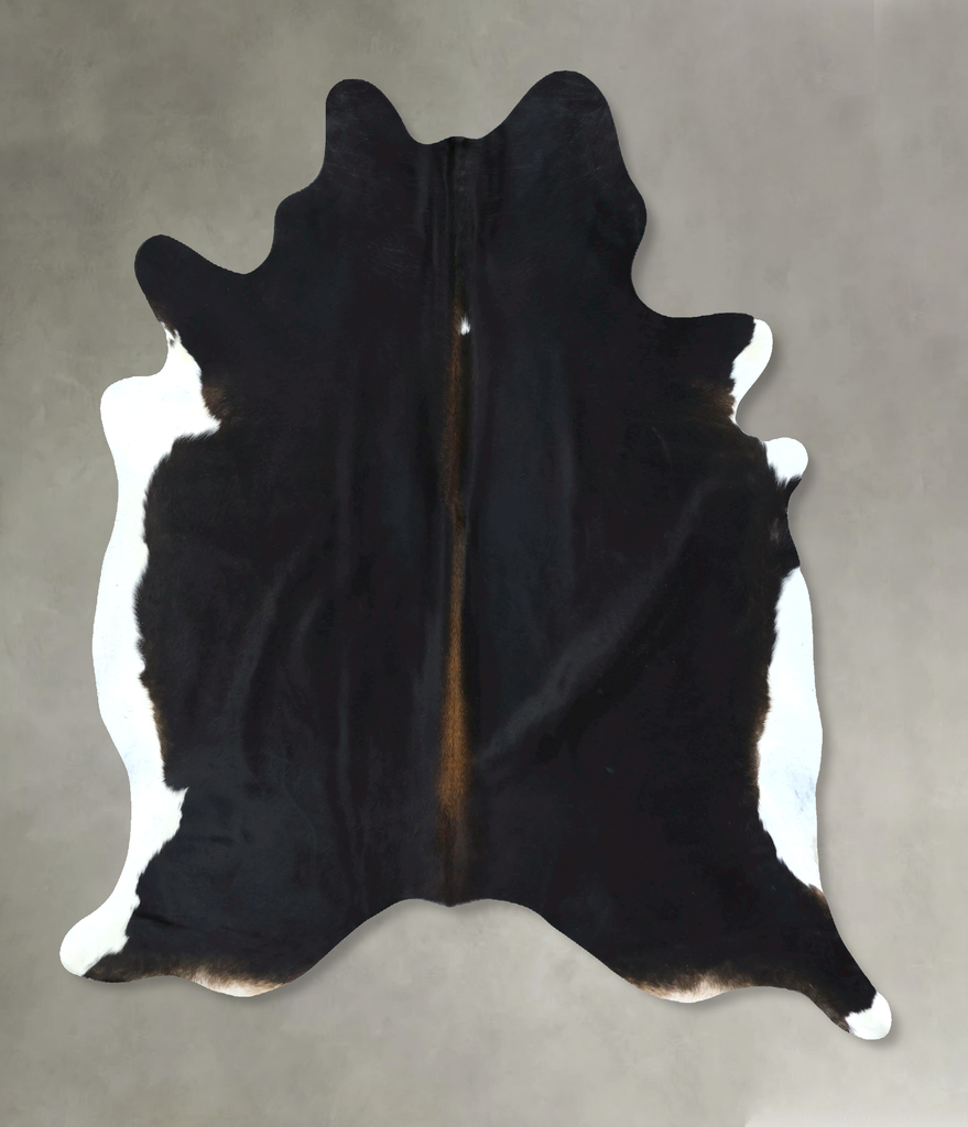 Black and White X-Large Brazilian Cowhide Rug 7'4"H x 6'3"W #B21023 by Hudson Hides