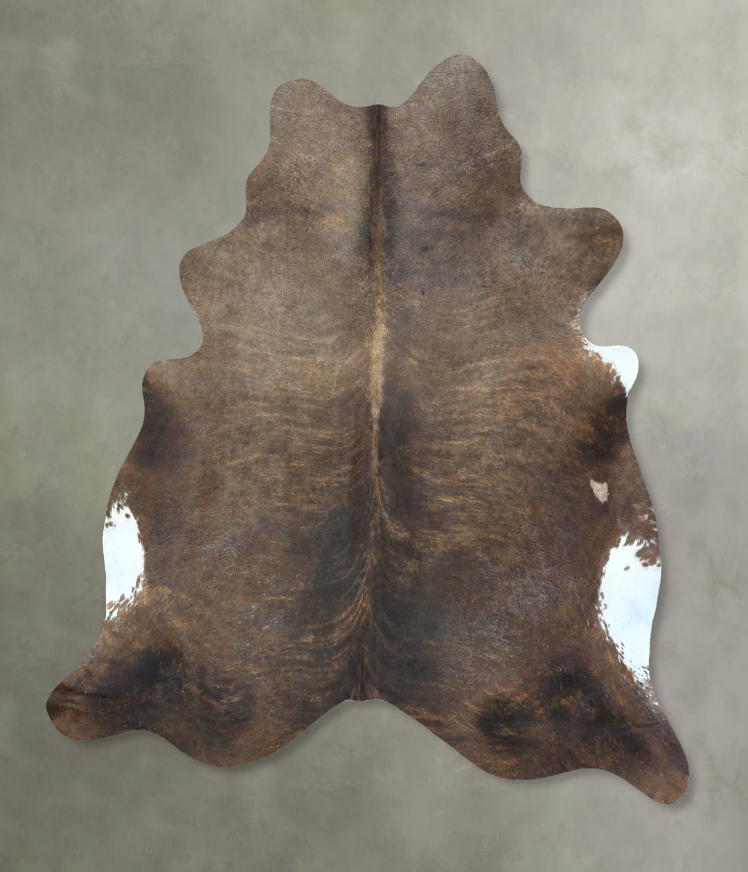 Chocolate X-Large Brazilian Cowhide Rug 7'2"H x 6'6"W #B21025 by Hudso