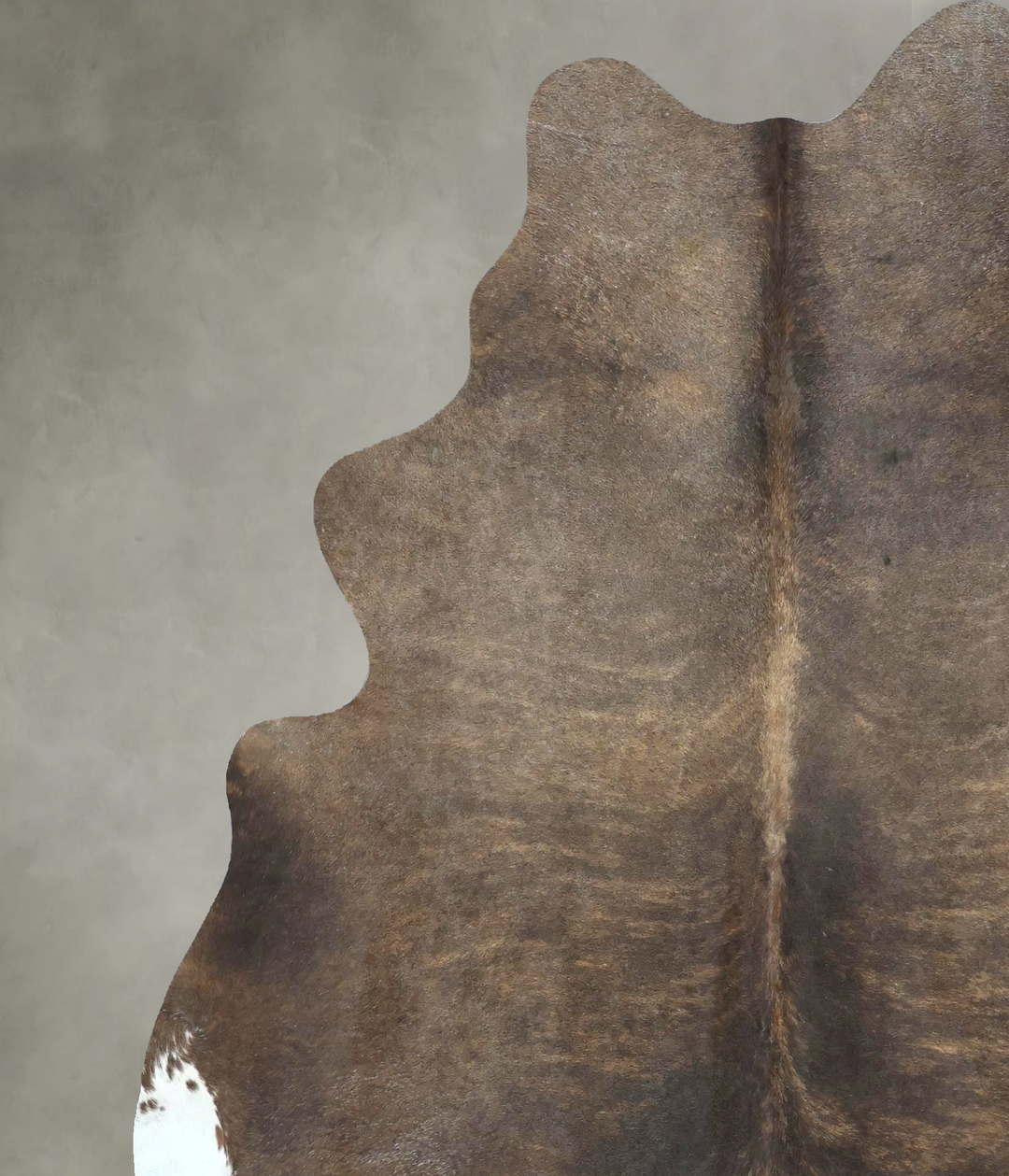 Chocolate X-Large Brazilian Cowhide Rug 7'2"H x 6'6"W #B21025 by Hudso