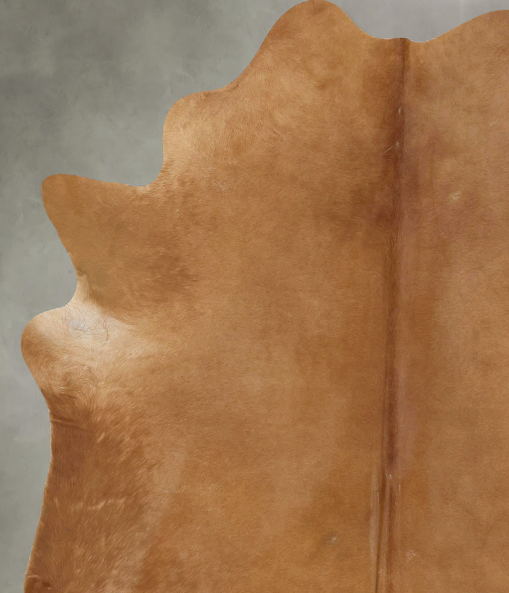 Solid Brown X-Large Brazilian Cowhide Rug 7'3"H x 5'11"W #B21026 by Hudson Hides