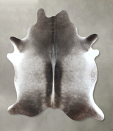 Medium Grey X-Large Brazilian Cowhide Rug 7'4"H x 6'1"W #B21030 by Hudson Hides