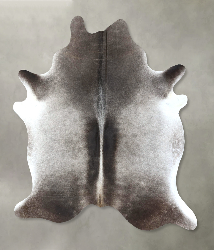 Medium Grey X-Large Brazilian Cowhide Rug 7'4"H x 6'1"W #B21030 by Hudson Hides