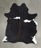 Black and White Large Brazilian Cowhide Rug 7'3