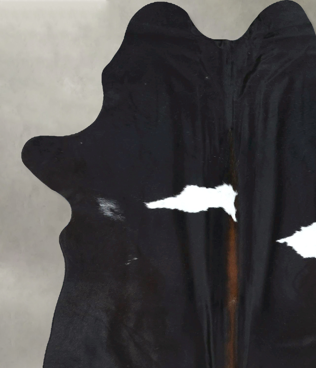 Black and White Large Brazilian Cowhide Rug 7'3"H x 5'1"W #B21031 by H