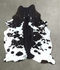 Black and White X-Large Brazilian Cowhide Rug 7'6