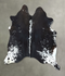 Salt and Pepper Black X-Large Brazilian Cowhide Rug 6'9