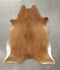 Solid Brown X-Large Brazilian Cowhide Rug 6'11