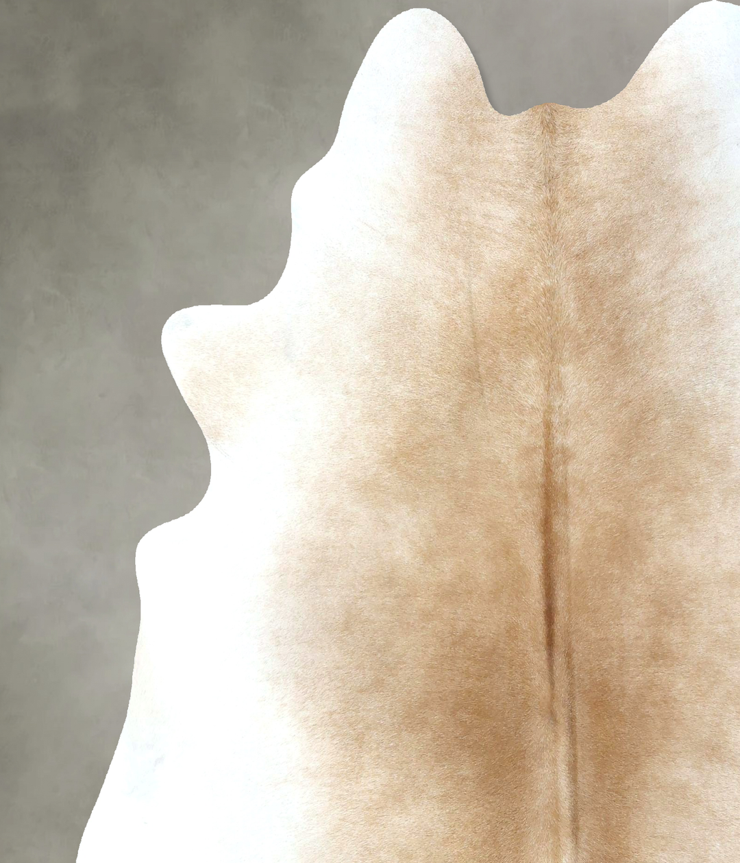 Grey with Beige X-Large Brazilian Cowhide Rug 7'0"H x 6'3"W #B21046 by