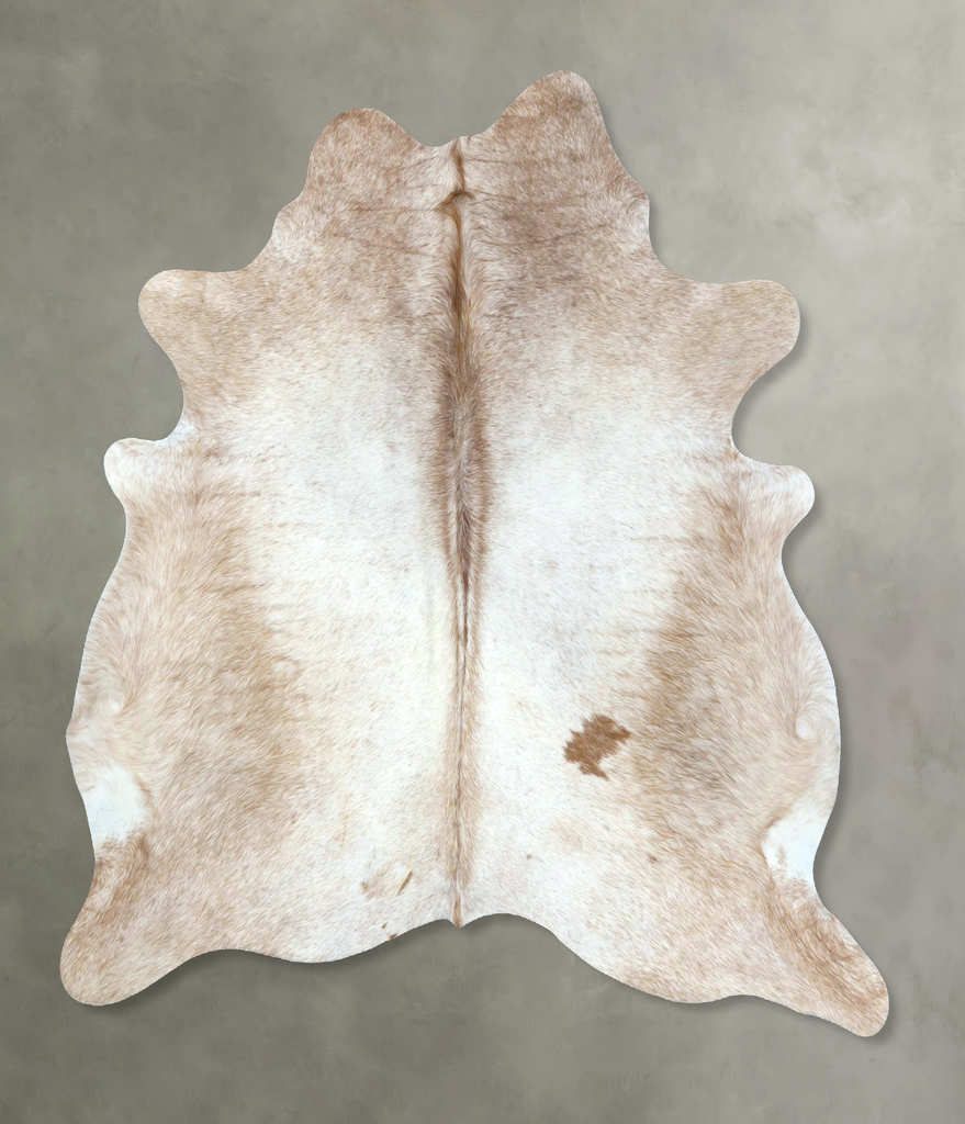 Light Caramel X-Large Brazilian Cowhide Rug 7'1"H x 6'2"W #B21051 by Hudson Hides